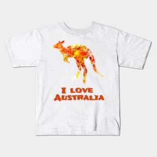 I Love Australia Kids T-Shirt